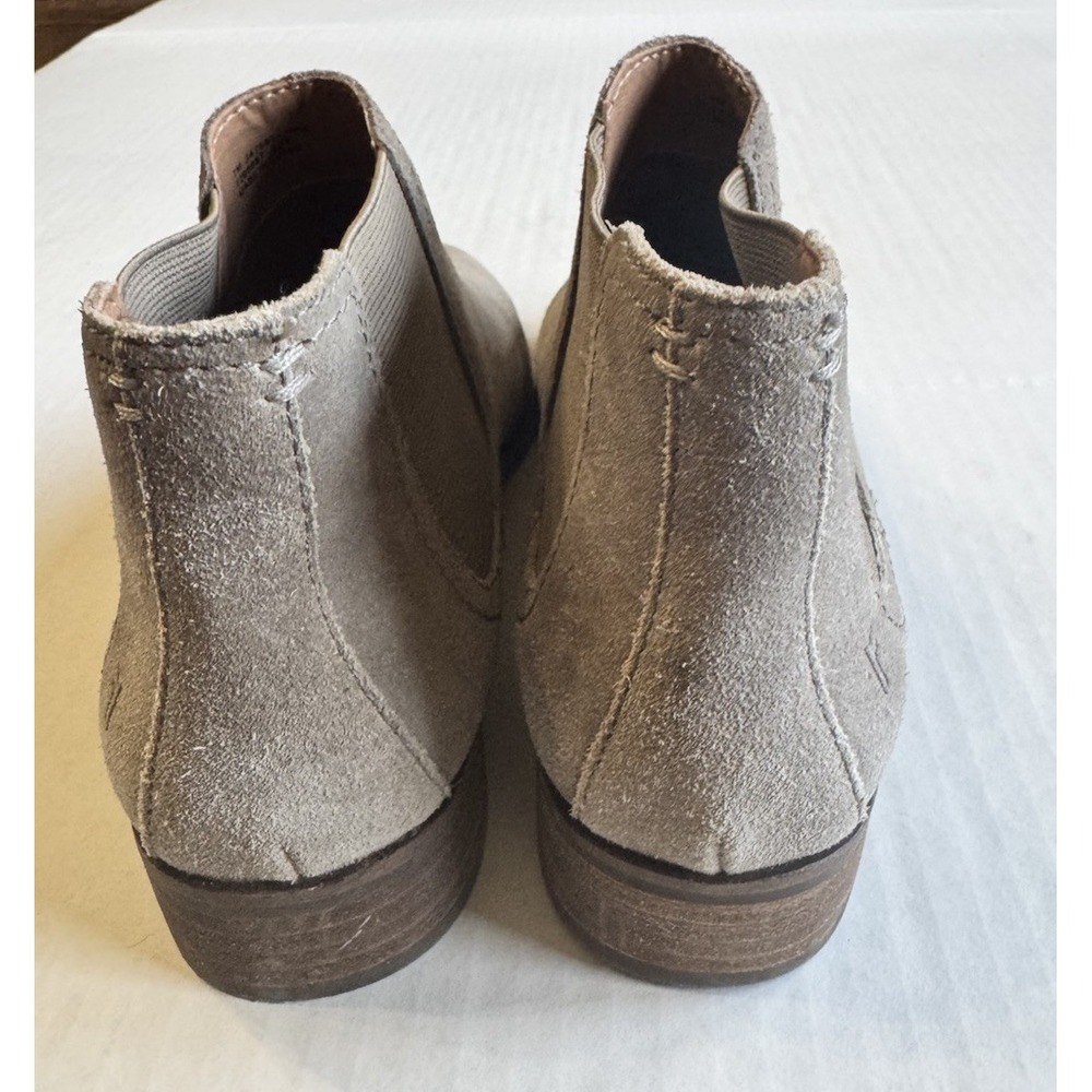 Frye Suede Chelsea Ankle Boots Booties Mushroom Taupe Women's 7 M - Picture 5 of 9